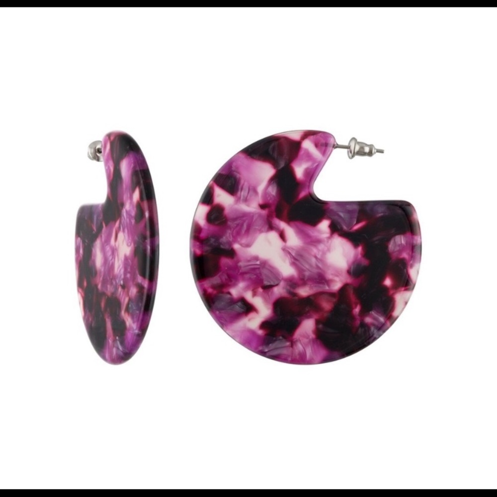 Machete Clare Earrings in Purple
